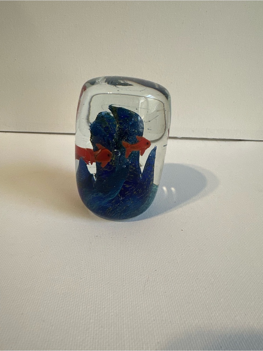 Art Glass Aquarium Paperweight